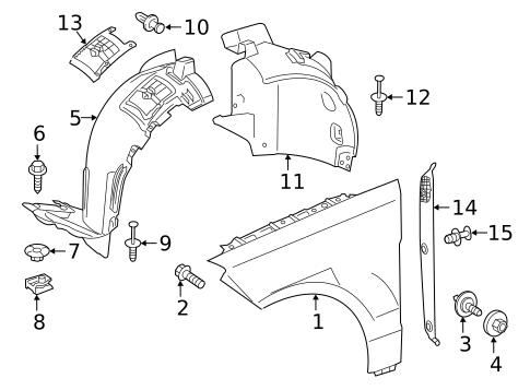 Fender & Components for 2016 Mercedes-Benz GLE400 #0