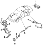 4797058E01 - : Front Sensor Ring for Nissan: Maxima, Pulsar NX, Sentra, Stanza Image