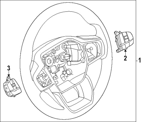 Steering Wheel & Trim for 2025 Ford Ranger #0