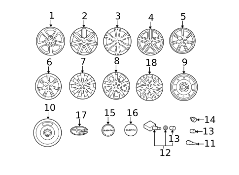 Tire Pressure Monitor Components for 2009 Subaru Outback #0