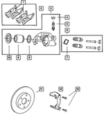 5011978AA - Service Brakes: Brake Shoe Hold Down Spring for Mopar Image
