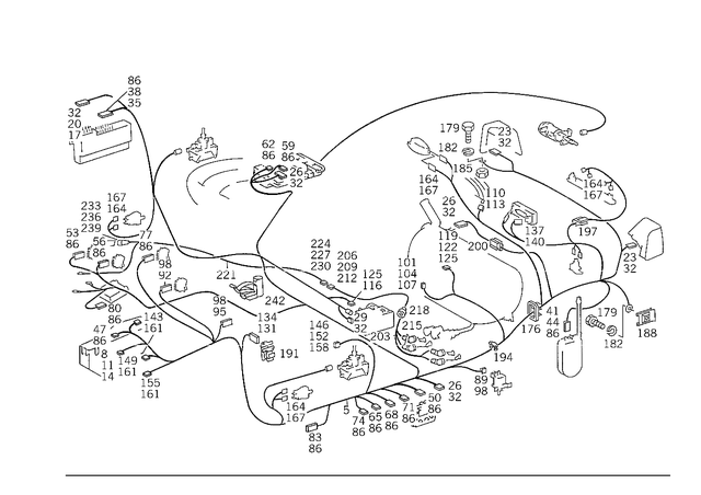 1245401207 - : Wiring Harness for Mercedes-Benz Image