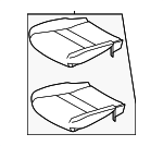87350-6LB2A - Body: Cushion Assembly for Nissan Image image