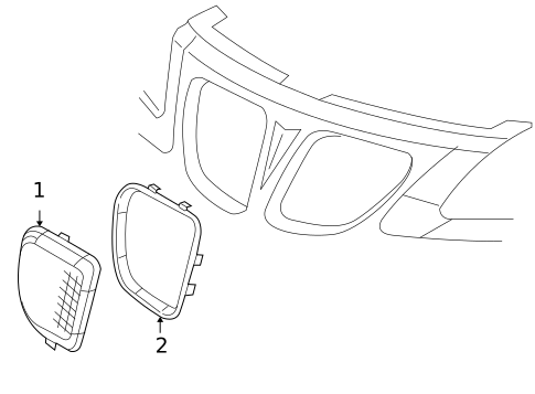 Grille & Components for 2010 Pontiac G6 #0