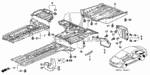 74656SNCA00 - : Cover, L Front Floor (Lower) for Honda Image