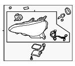 SU00305149 - : Headlamp Assembly Right for Scion: FR-S Image