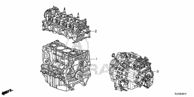 Engine Assy. - Transmission Assy. (L4) for 2014 Acura TSX #0