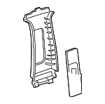 6241153073A1 - Body: Door Pillar Post Trim Set for Lexus: IS F, IS250, IS350 Image