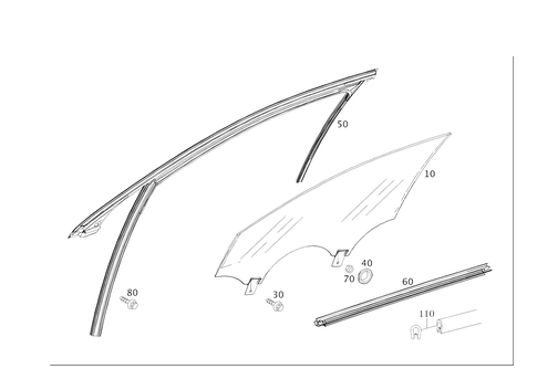 Front Door Windows for 2015 Mercedes-Benz S65 AMG #0