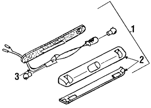 License Lamps for 1987 Mazda 626 #1