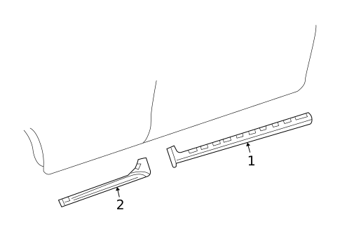 Exterior Trim - Pillars for 2003 Dodge Neon #0