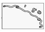 54810A5000SJ - Suspension: Stabilizer Bar for Hyundai: Elantra, Elantra Coupe, Elantra GT, Veloster Image