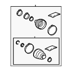 44290R070 - Suspension: Boot Kit for Toyota Image