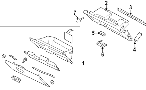 Glove Box for 2024 Subaru Impreza #0