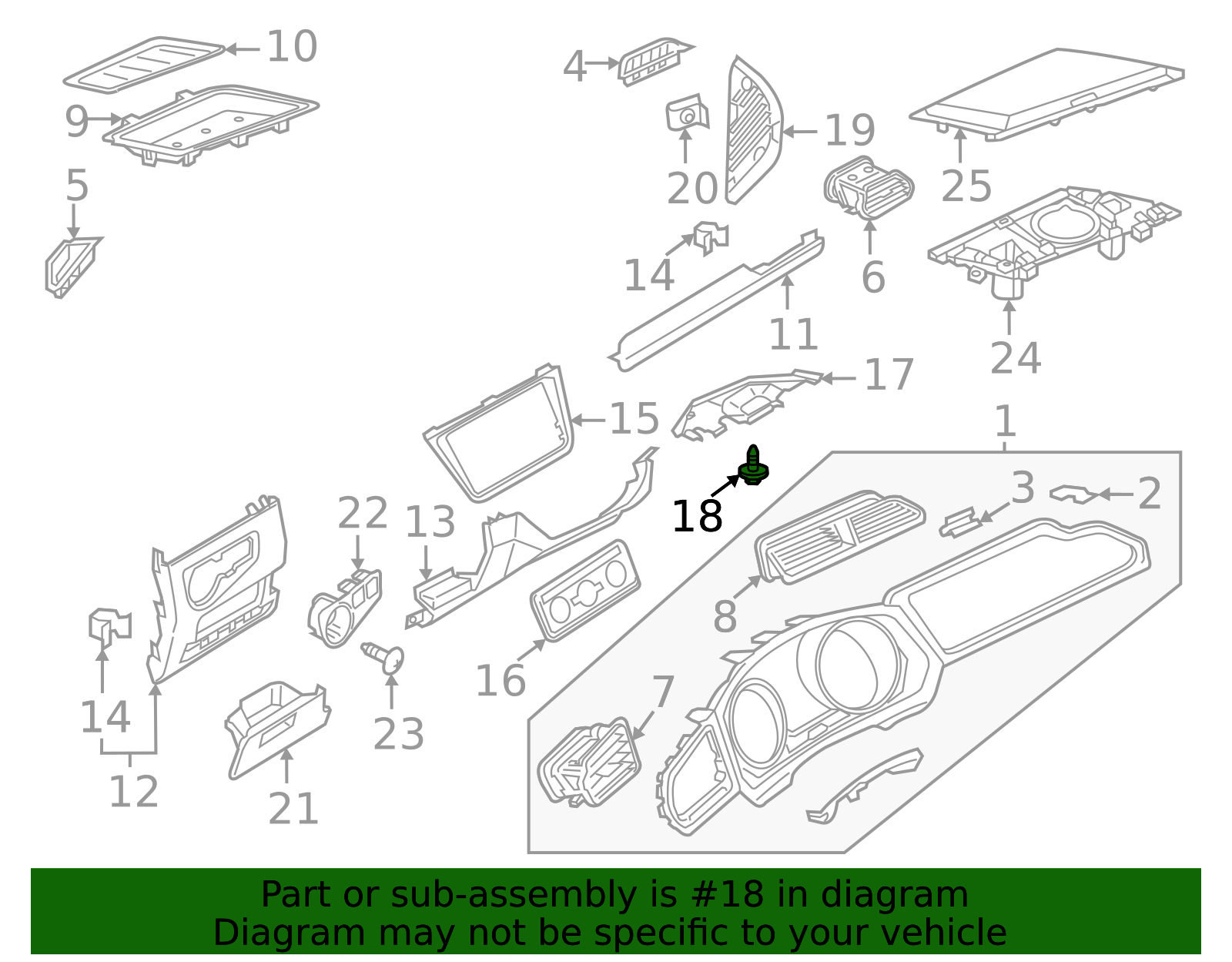 Vw Wht 007 089 2018-2024 Volkswagen Tiguan Lower Cover Clip WHT-007-080 | VW Direct ...