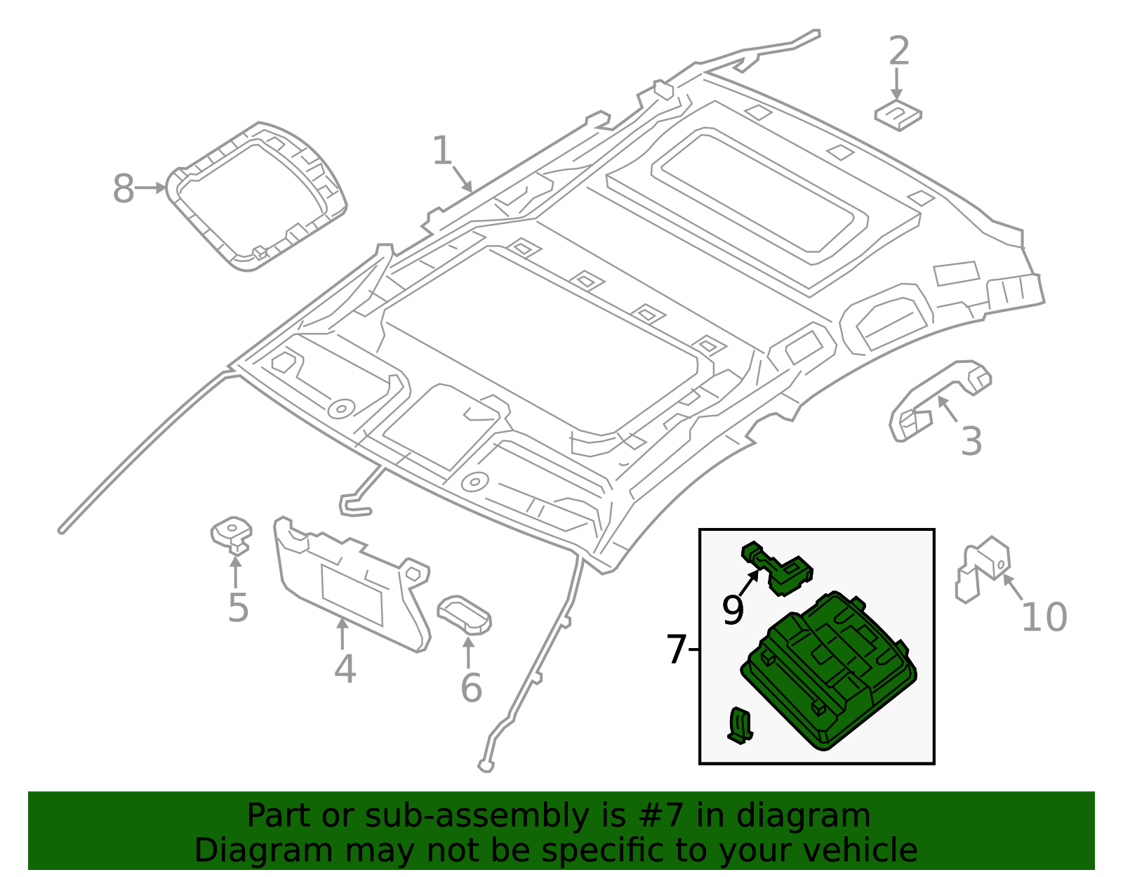 26430-8991A - Map Lamp Assembly 2013 Nissan | Official Nissan Parts Store