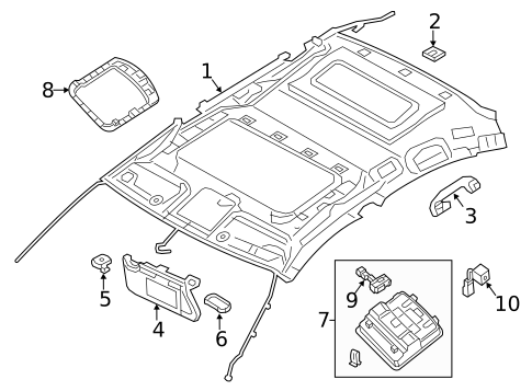 Interior Trim - Roof for 2021 Nissan Maxima #2