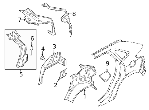 Inner Structure for 2019 Lincoln Nautilus #0