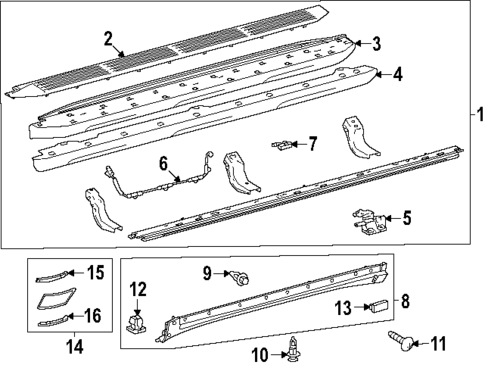 Exterior Trim - Pillars for 2024 Lexus GX550 #0
