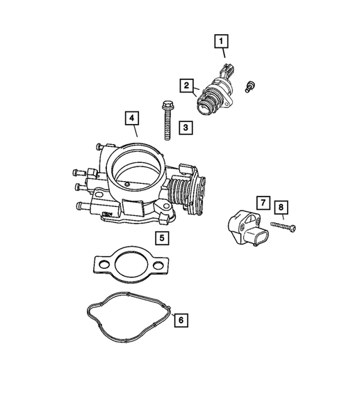 Throttle Body for 2005 Dodge Dakota #0