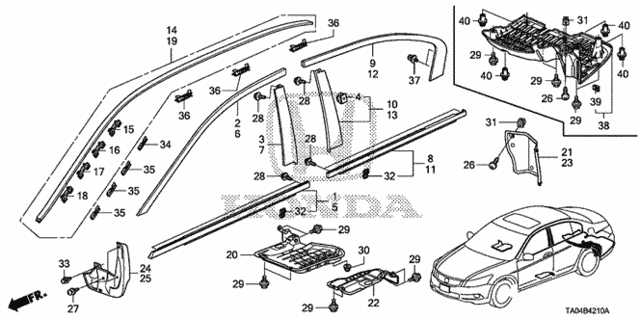 Molding for 2010 Honda Accord #0