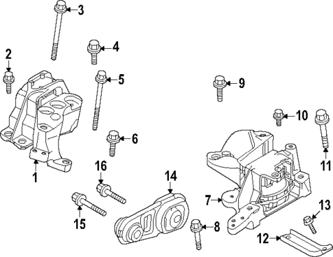 Engine & Trans Mounting for 2025 Mitsubishi Outlander PHEV #0