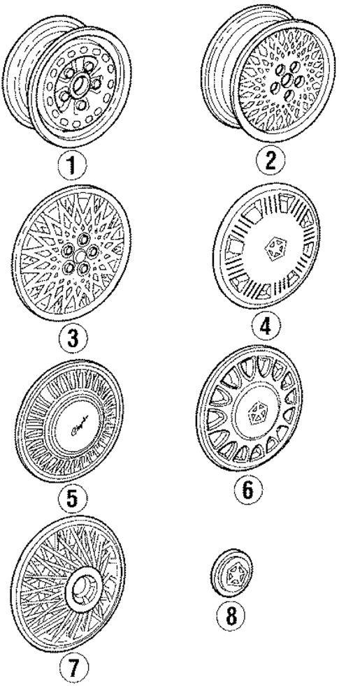 Wheels for 1990 Chrysler New Yorker #0