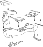 E4FZ58045A36B - Body: Console for Ford Image