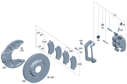 Front Wheel Brake for 2025 Mercedes-Benz G580 #0