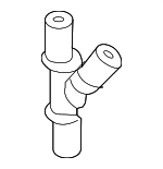 5Q0121087L - Cooling System: Lower Hose T-Connector for Volkswagen: Golf, Golf SportWagen, Jetta Image