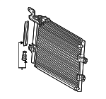884A060100 - HVAC: Condenser Assembly for Toyota: Land Cruiser Image