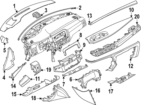 Instrument Panel Components for 2024 INFINITI QX60 #0