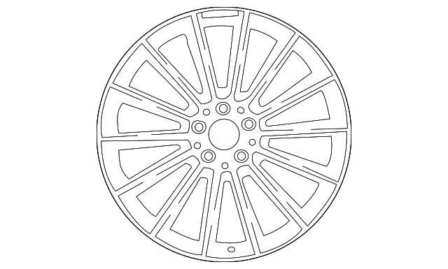 213-401-23-00-7X21 - Wheel AMG Multi-Spoke 50.8 Cm (20 Inch) 2017-2024 ...