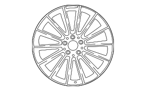 213-401-20-00-64-7X21 - Wheel AMG 5-Twin-Spoke 48.3 Cm (19 Inch) 2018 ...