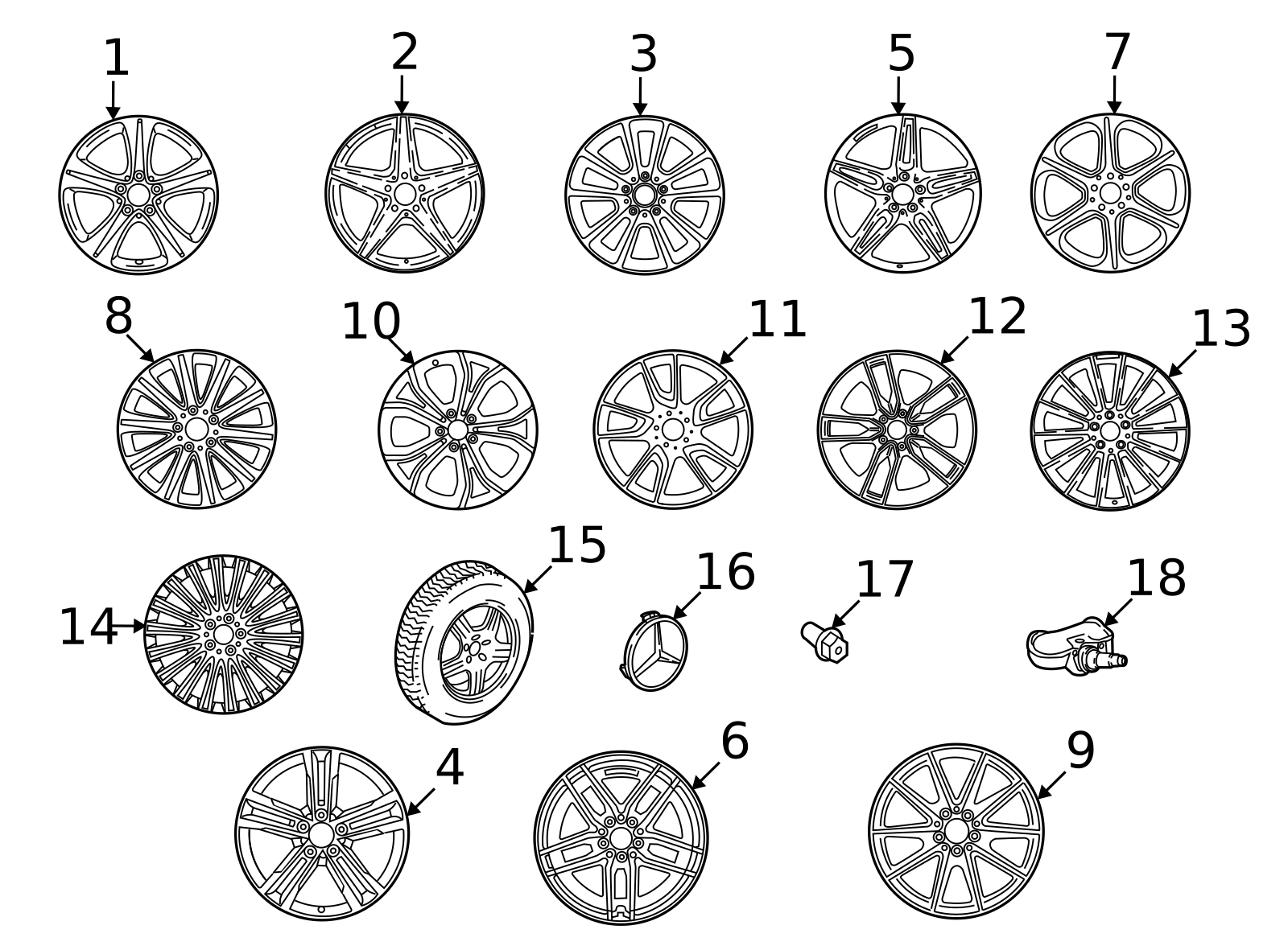 213-401-14-00-7X44 - Wheel Exchange Disk 2024 Mercedes-Benz