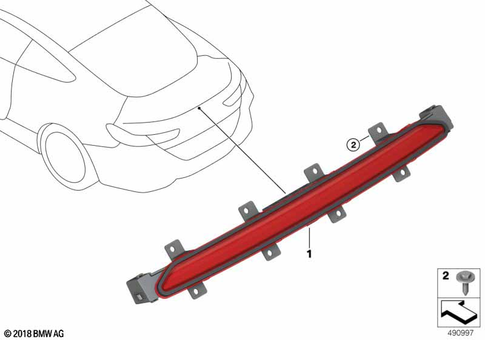 Third Stoplamp for 2024 BMW M8 #0