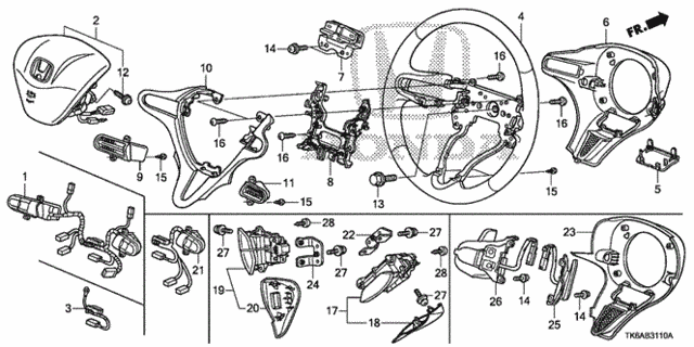 Steering Wheel for 2013 Honda Fit #0