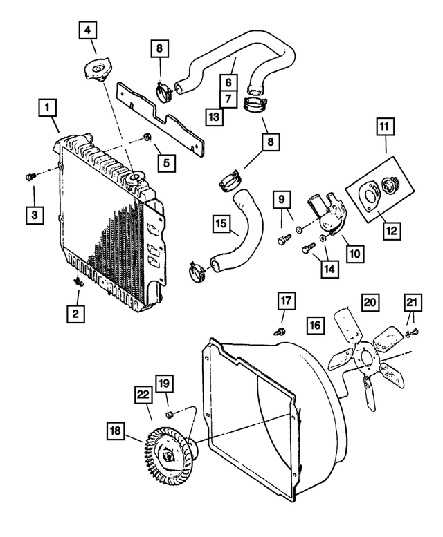 52028141 - : Radiator To Pump Hose for Mopar Image