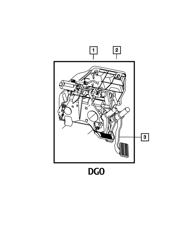 68055409AB - Brakes: Adjustable Pedal Assembly for Mopar Image