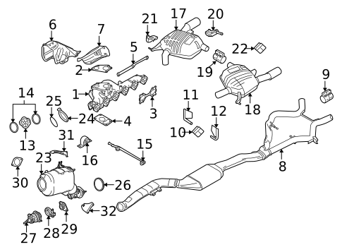 Exhaust Components for 2009 BMW 335d #0