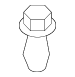 9046708217 - Body: Upper Seal Clip for Toyota: FJ Cruiser Image