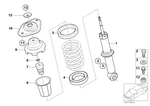33506764914 - Rear Axle: Shock Absorber, Rear for Mini Image