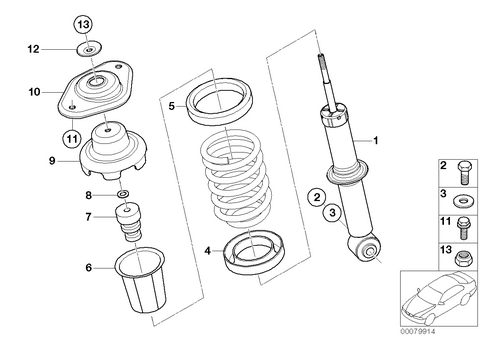 Rear Axle Suspension for 2003 Mini Cooper S #0