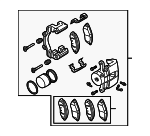 1722282 - Brakes: ACDelcoâ„¢ Caliper for Chevrolet: Aveo, Aveo5 | Pontiac: G3 Image