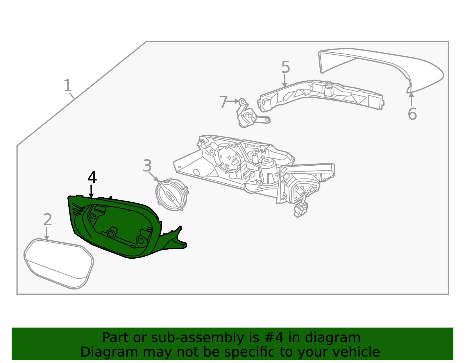 87615-CV000 - Mirror Housing 2022-2025 Kia EV6 | Kia.Parts Store