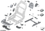52105A47D16 - : Forward/Back Seat Adjustment Right for BMW Image