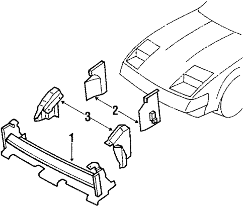 Grille & Components for 1988 Nissan 300ZX #0