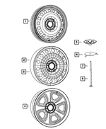 4782534AA - Wheels: Spare Tire Plate for Mopar Image