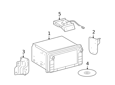 Navigation System Components for 2005 Toyota Tundra #0