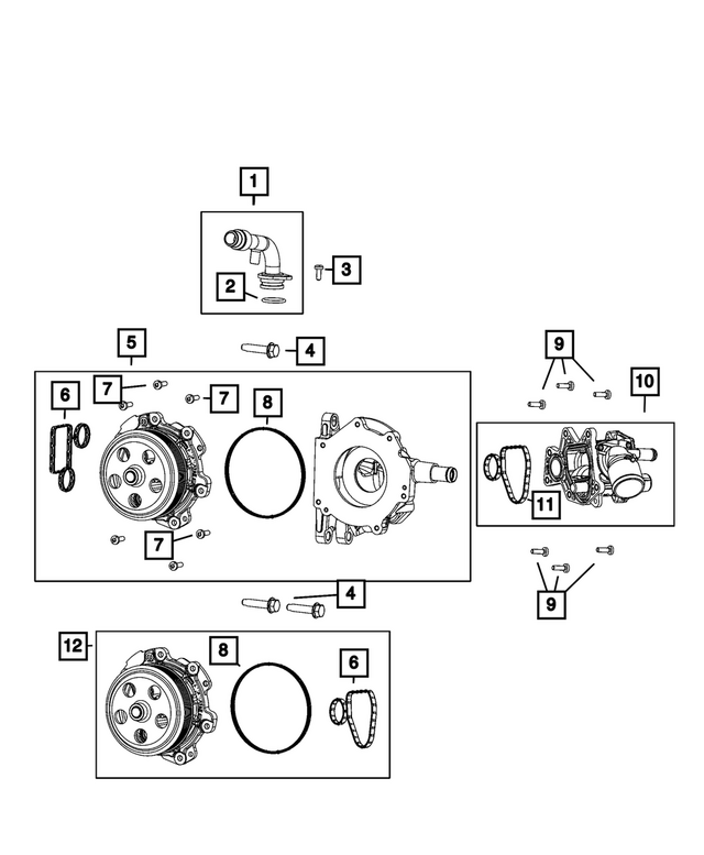 68504070AG - Cooling: Coolant Outlet Tube for Mopar Image